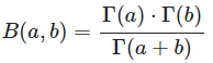 Beta Function Formula